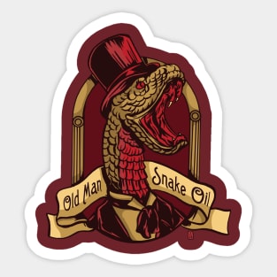 Old Man Snake Oil Sticker